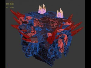 flaming cave - middle and lower surface 3D Model