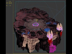 flaming cave - left mountain Modelo 3D