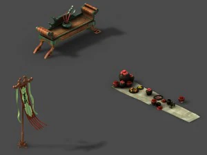 меблі - вівтар 3D Модель