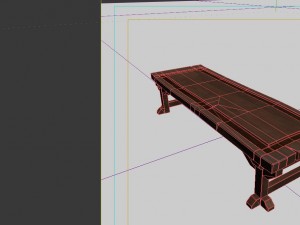 furniture - desk 3D Model