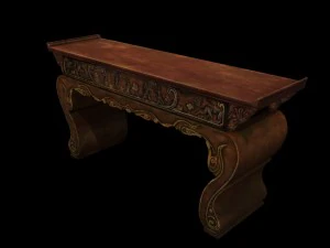 мебель - стол 02 3D Модель
