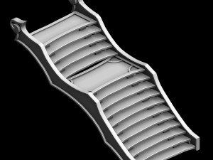 building decoration accessories - stairs 03 3D Model