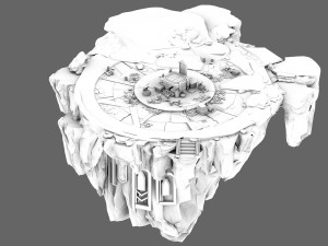 dragon lair - terrain 01 Model 3D