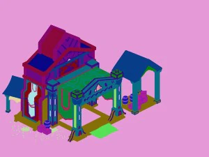 dragon lair - house 01 3D Model