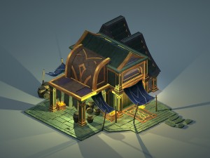 dragon lair - house 02 Modelo 3D