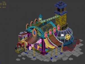 dragon lair - blacksmith shop 01 Modelo 3D