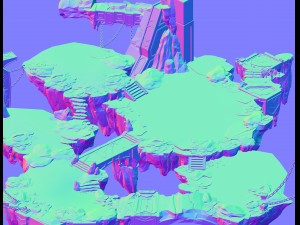 dragon lair - the surrounding terrain 3D Модель