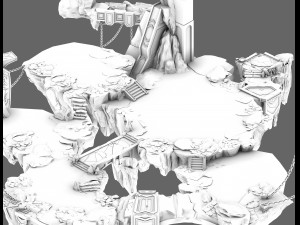 dragon lair - the surrounding terrain 3D Модель