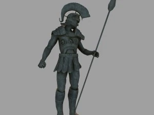 roman hero - statue of soldier 3D Model