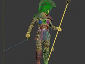 roman hero - statue of soldier 3D Model