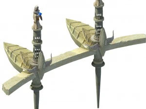 god of the country - floating platform 3D Model