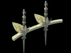 god of the country - floating platform 3D Model
