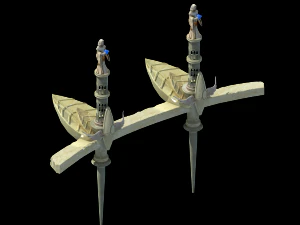god of the country - floating platform 3D Model