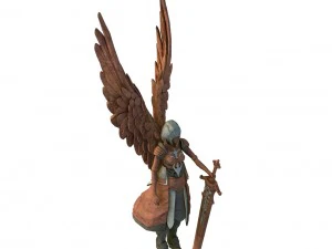 the kingdom of god - statue of little girl 3D Model