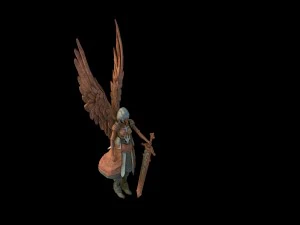 the kingdom of god - statue of little girl 3D Model