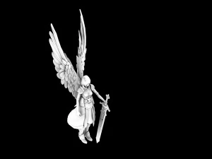 the kingdom of god - statue of little girl 3D Model