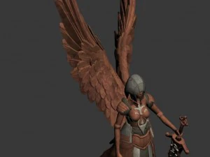 the kingdom of god - statue of little girl 3D Model