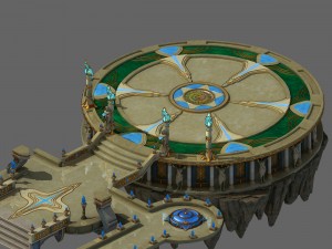 god of the country - round table 3D 모델