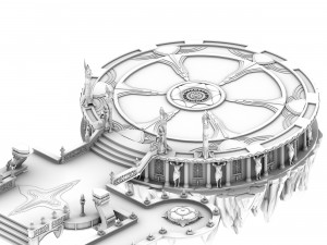 god of the country - round table 3D 모델