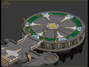 god of the country - round table 3D 모델