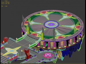 god of the country - round table 3D 모델