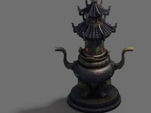 indoor - incense burner 3D Model