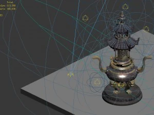 indoor - incense burner 3D Model
