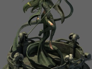 fairy town - young goddess curse 3D Model