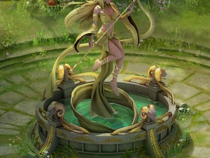 fairy town - pure goddess statue 3D Model