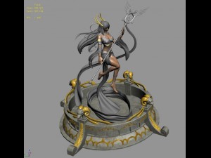 fairy town - pure goddess statue 3D मॉडल