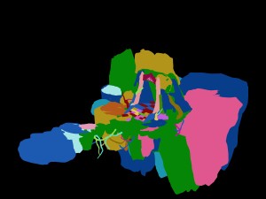 fairy town - mountain and portal Modèle 3D