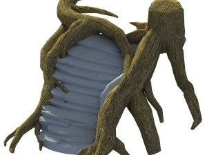 fairy town - tree bridge 3D Model