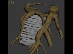 fairy town - tree bridge 3D Model