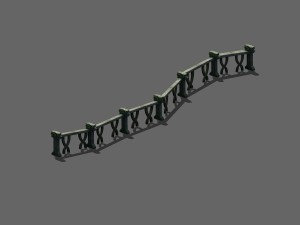 fairy town - fence 3D 모델
