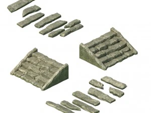 поле - лестница 043 3D Модель