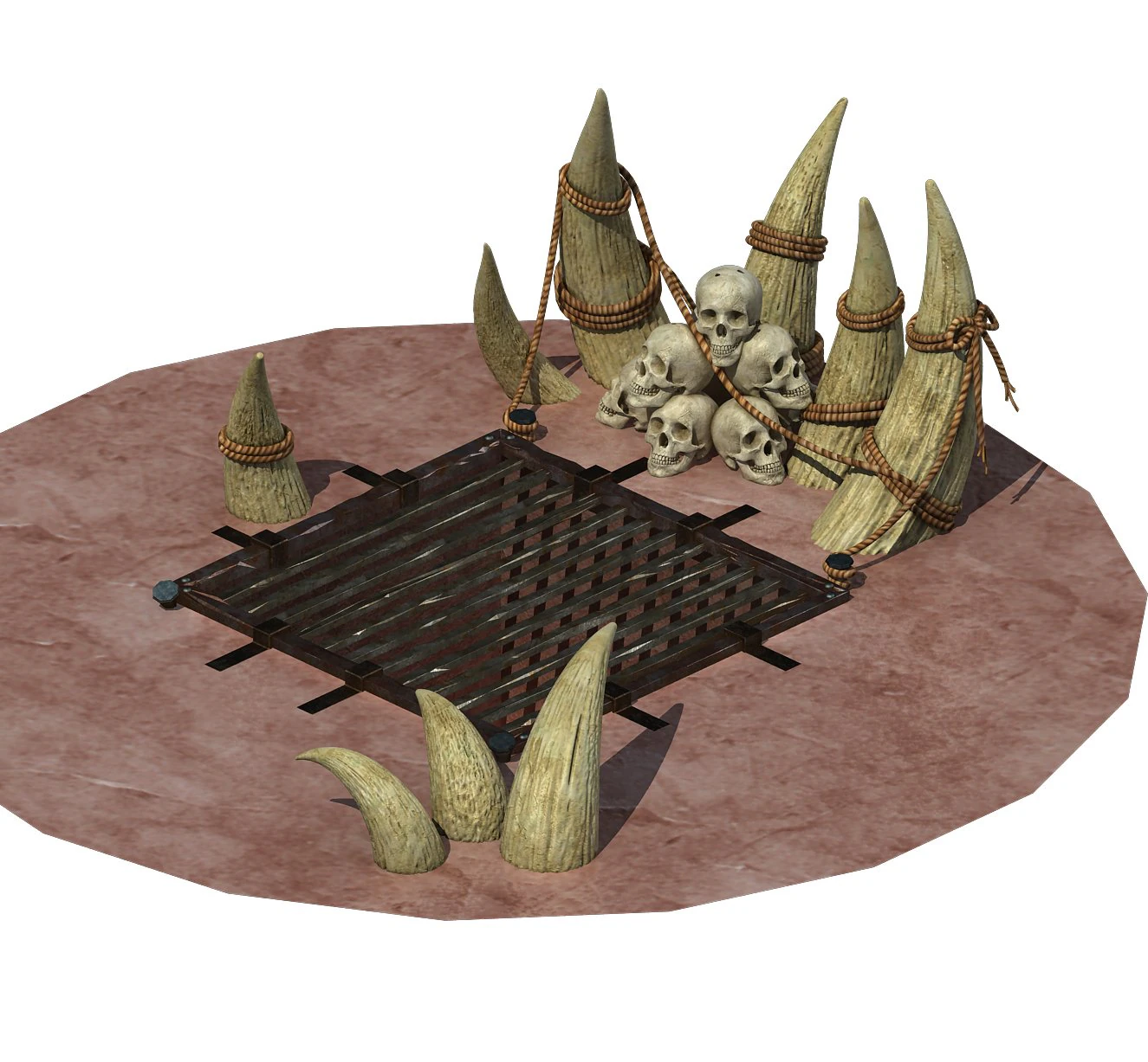 forgotten tribe - dungeon 3D Model .c4d .max .obj .3ds .fbx .stl .blend 