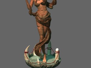 forgotten tribe - harvest goddess broken stone 3D 模型