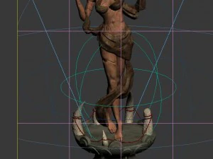 forgotten tribe - harvest goddess broken stone 3D Model