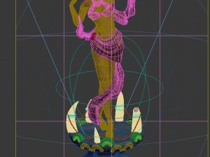forgotten tribe - harvest goddess broken stone 3D 模型