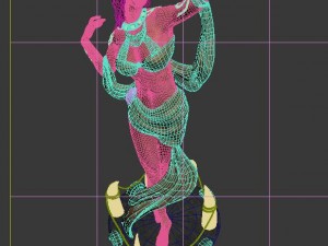 forget tribe - harvest goddess stone carving 3D Модель