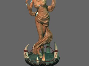 forget tribe - harvest goddess stone carving 3D Модель