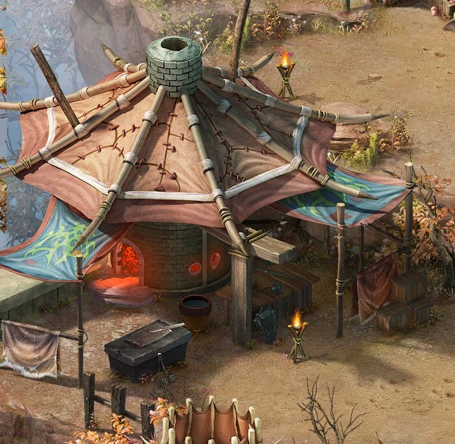 forgotten tribe - blacksmith shop 3D Model .c4d .max .obj .3ds .fbx .stl .blend