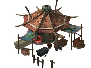 forgotten tribe - blacksmith shop 3D Model