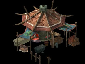 forgotten tribe - blacksmith shop 3D Model