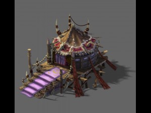 forgotten tribe - tent 01 3D Модель