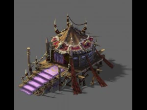 forgotten tribe - tent 01 3D Model