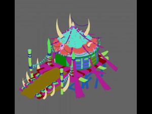 forgotten tribe - tent 01 3D Модель
