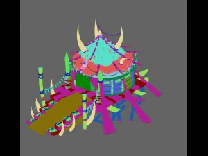 forgotten tribe - tent 01 3D Model