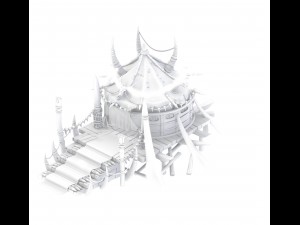 forgotten tribe - tent 01 3D Модель