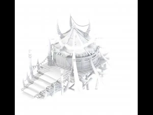 forgotten tribe - tent 01 3D Model